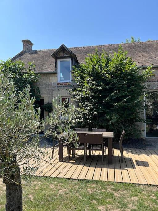 Charmante Maison Du XVIII En Pierre Renovee Colleville-Montgomery Ngoại thất bức ảnh